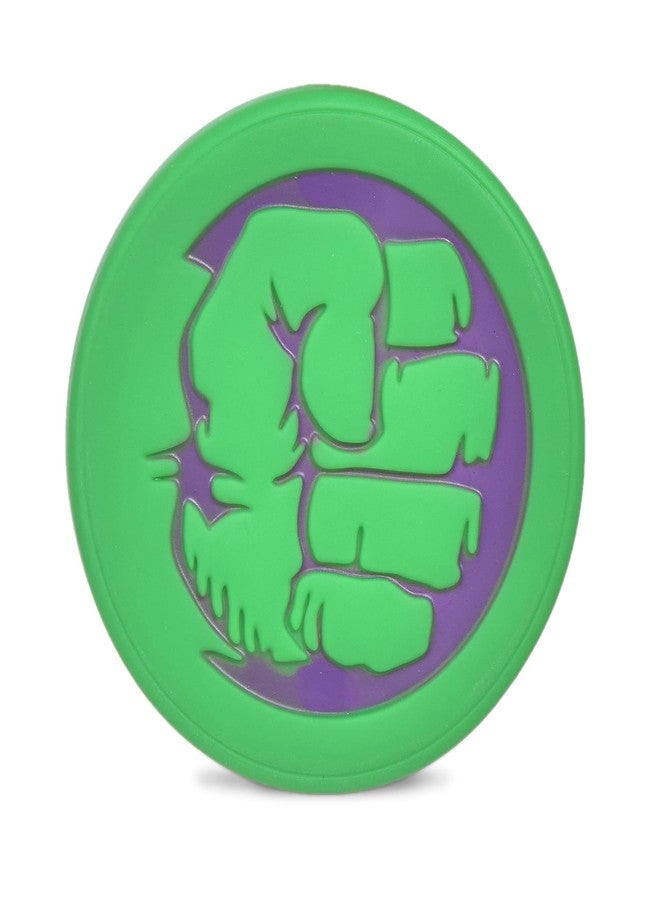 مارفل كوميكس لعبة كلب هالك من مارفل كوميكس للحيوانات الأليفة | لعبة صغيرة تصدر صوتاً بشعار قبضة هالك الخارق | مجموعة ألعاب الكلاب من مارفل كوميكس، لعبة صغيرة تصدر صوتاً، 4 بوصات - Image 1